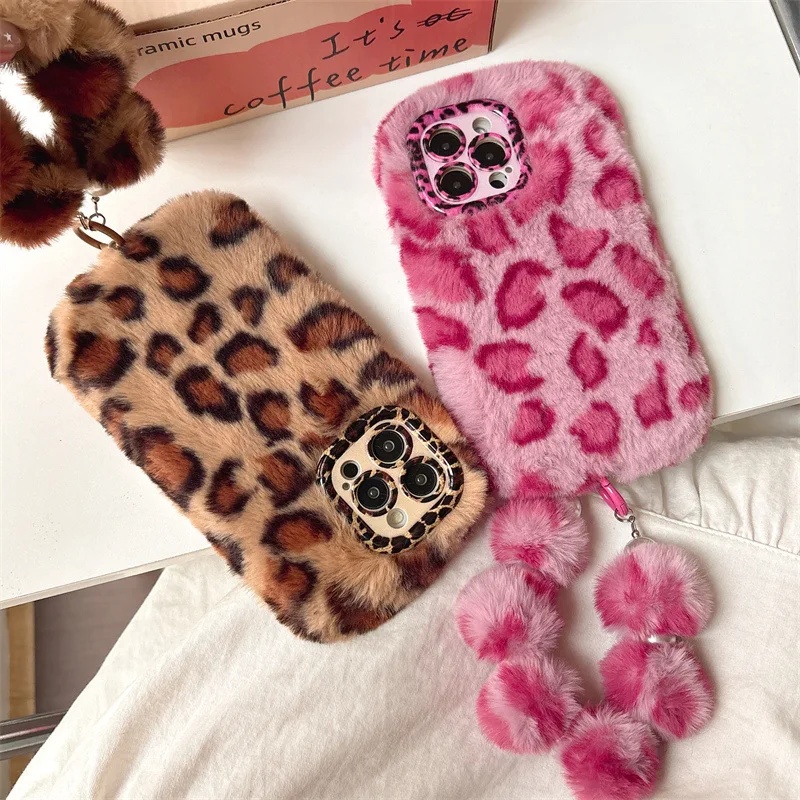 Phone Cases For Iphone 16 - Modne futrzane etui na telefon z