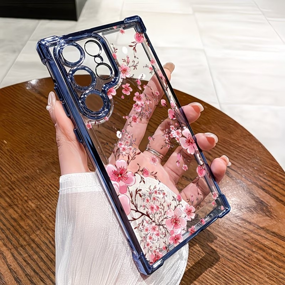 Phone Cases Galaxy A16 5G - Etui na telefon z elektroplaterowanymi kwiatami